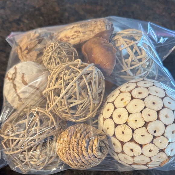 Decorative Wire Basket with Red Accents - Picture 2 of 3